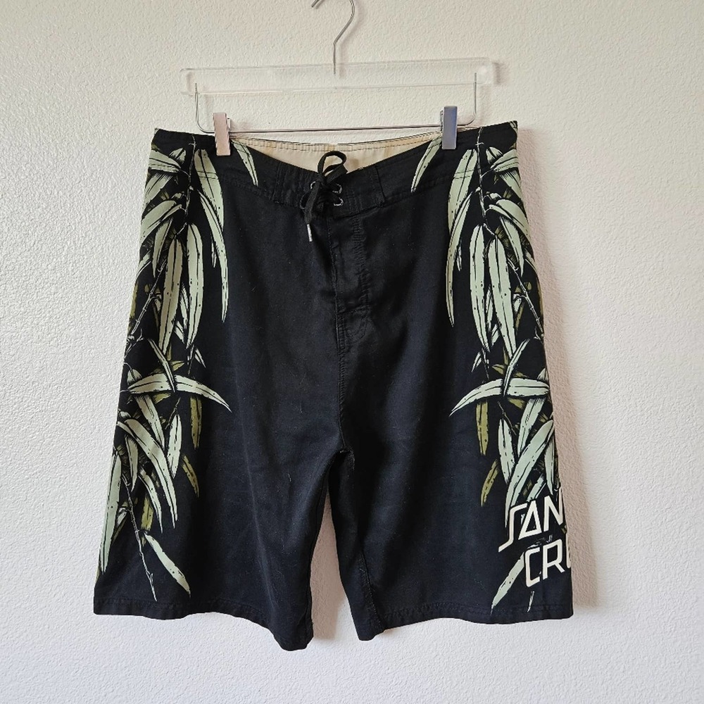 Santa Cruz Swim Trunks Size 36 Black Men